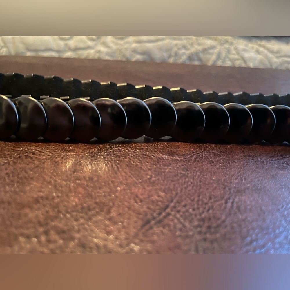 Silver stretch fashion belt